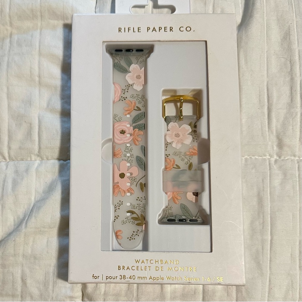 ❌SOLD❌Wildflowers Apple Watchband 38-40mm series 1-6 RIFLE PAPER CO Case-Mate